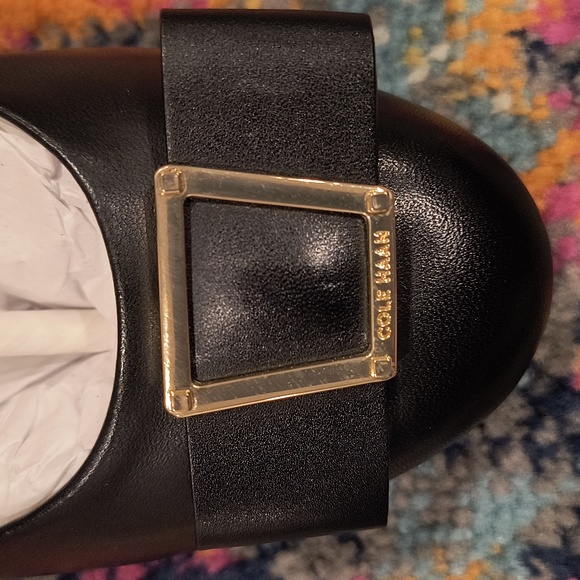 Cole Haan Emory Bow Pump Black Leather 3 inch - Picture 9 of 10